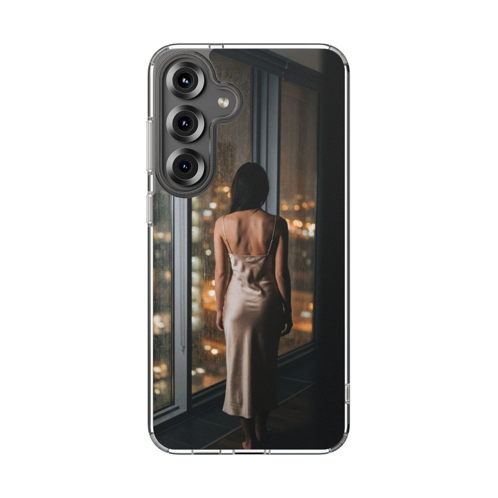 Clear Impact-Resistant Cases - Clear Phone Case - Rainy Mood...