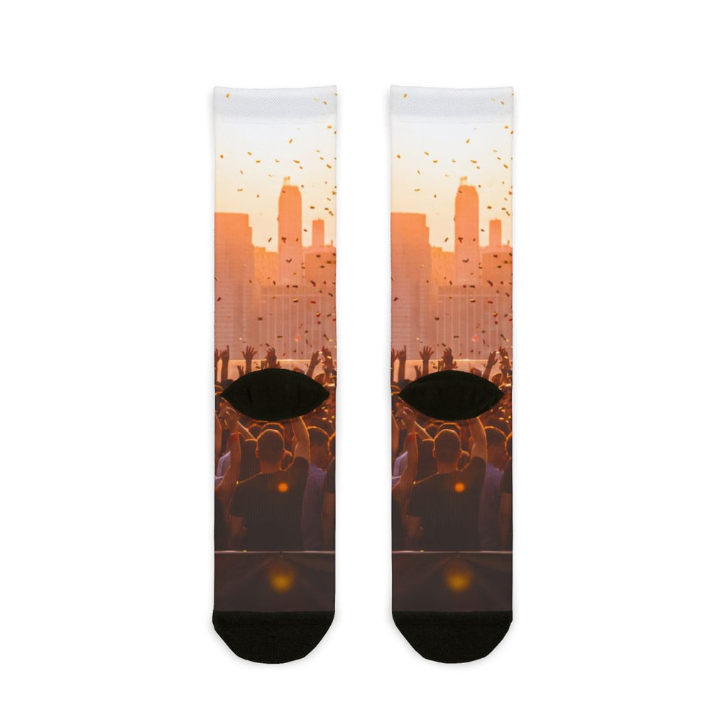 Sublimation Crew Socks - City Lights | Echovira Gallery