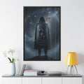Framed Posters - Cosmic Sentinel Orion Constellation Art —...