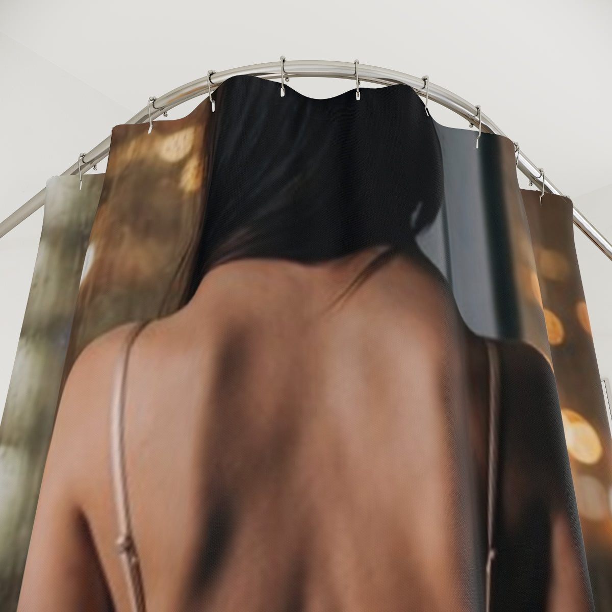Shower Curtain - Rainscape Silhouette | Echovira Gallery