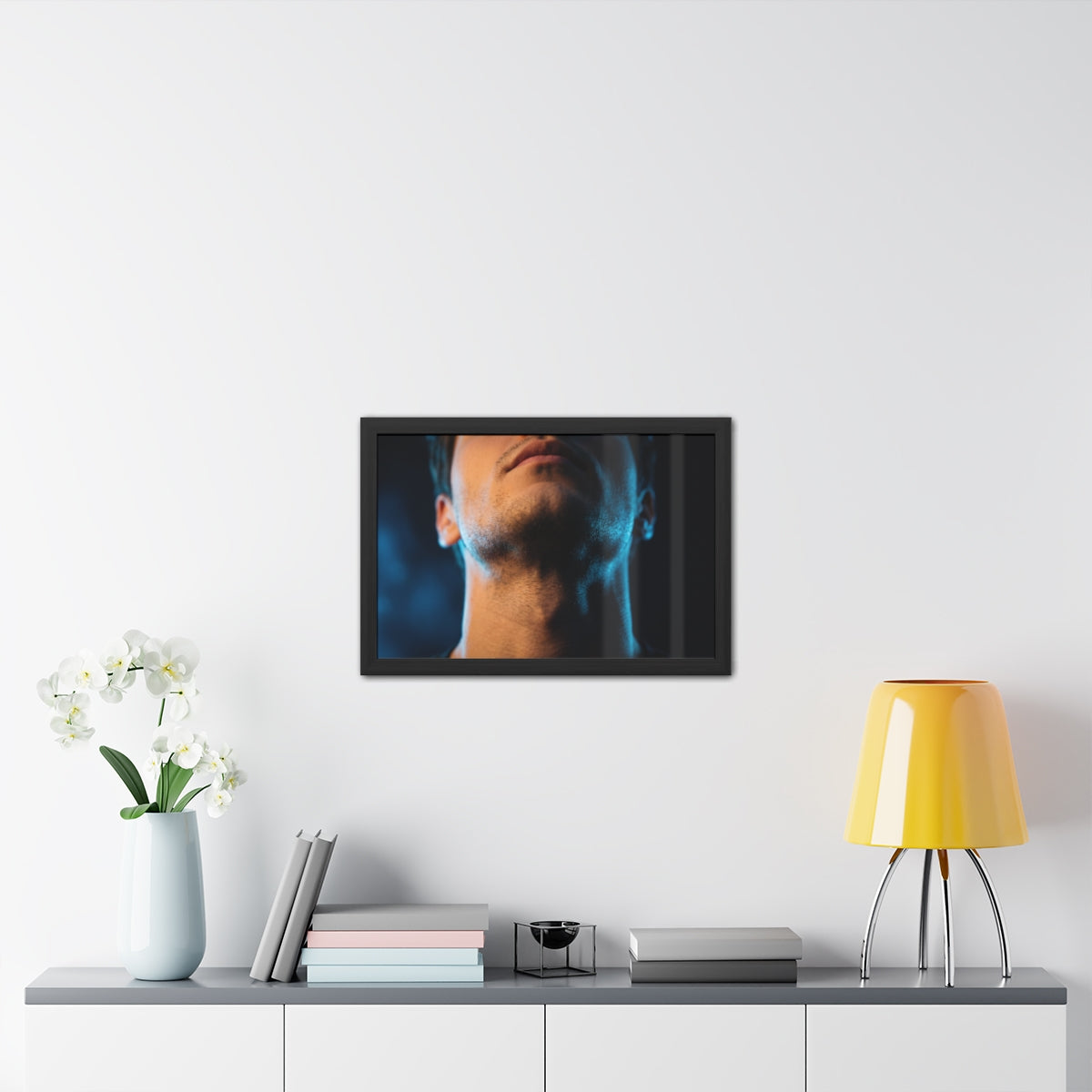 Framed Posters - Neon Shadows Cinematic Portrait Art (10×8...