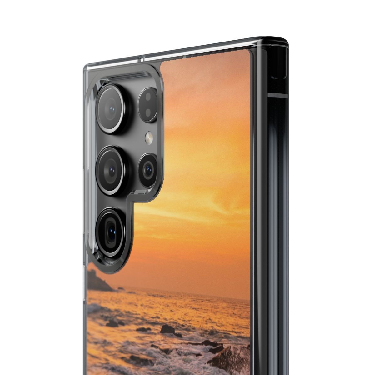 Clear Impact-Resistant Cases - Clear Phone Case - Sunset......