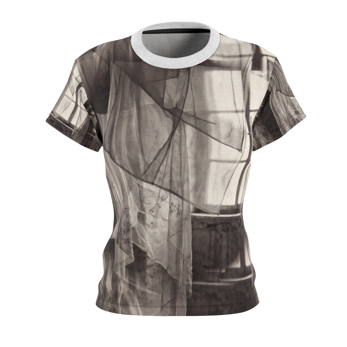 Women's Cut & Sew Tee - Spectral Veils | Echovira Gallery
