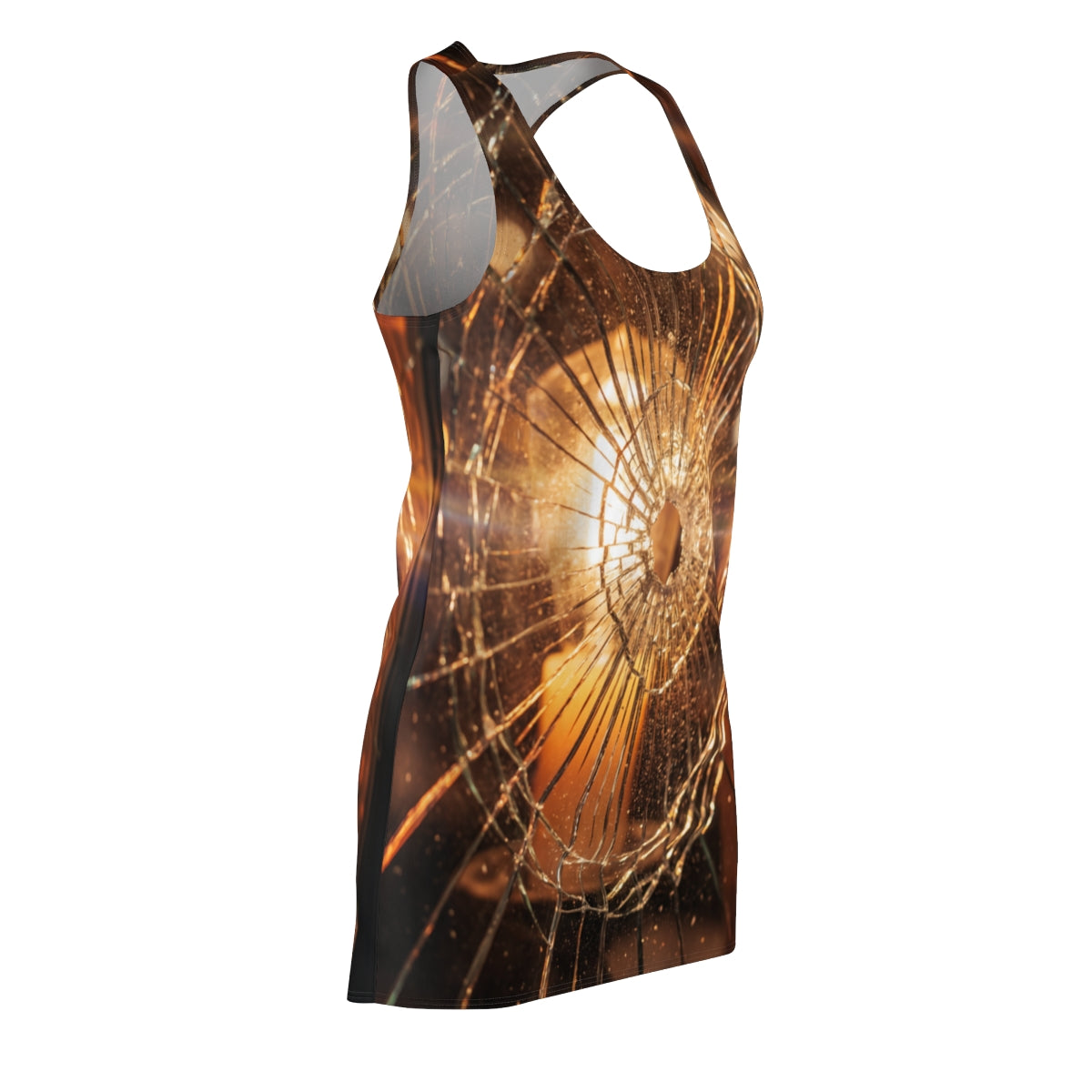 Women's Cut & Sew Racerback Dress - Shattered Glass Art... |...