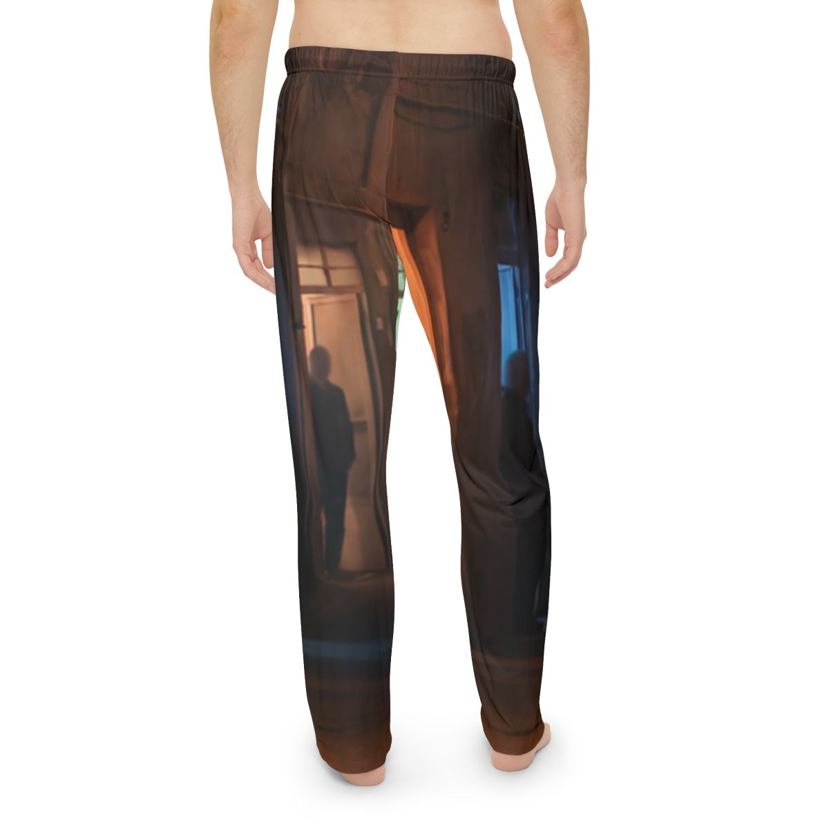 Men's Pajama Pants - Shadowed Alleyway Mystery Art Print |...