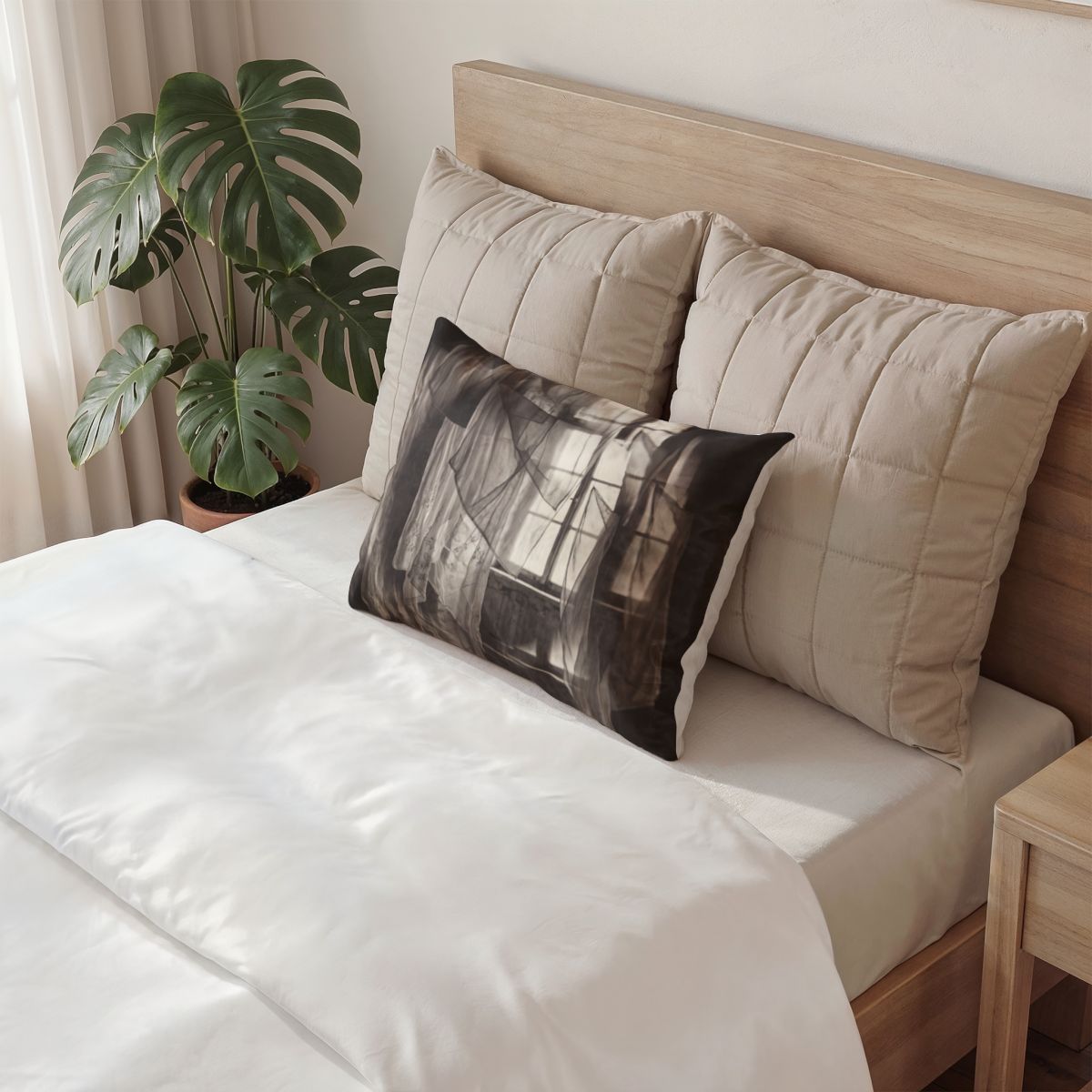 Cotton Pillow Sham - Spectral Veils | Echovira Gallery