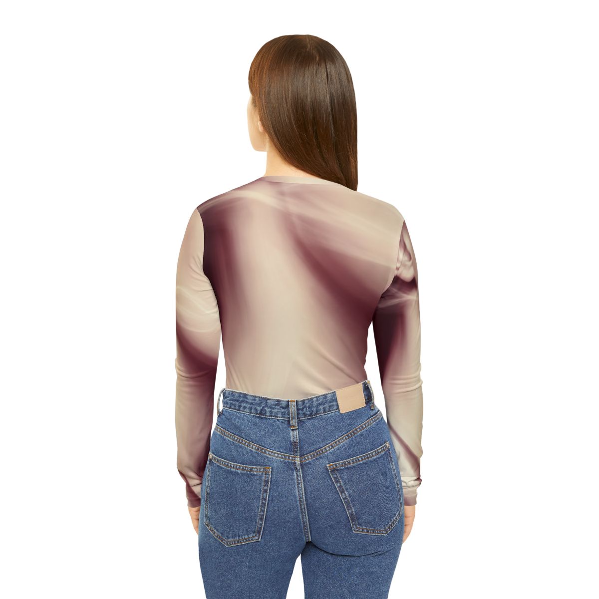 Women's Long Sleeve V-neck - Whispered Shadows | Echovira...