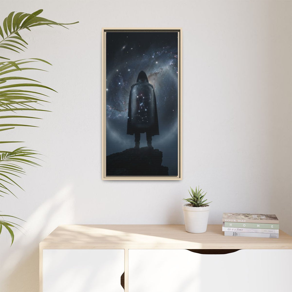 Framed Matte Canvas - Cosmic Sentinel — Natural / 1.25"... |...