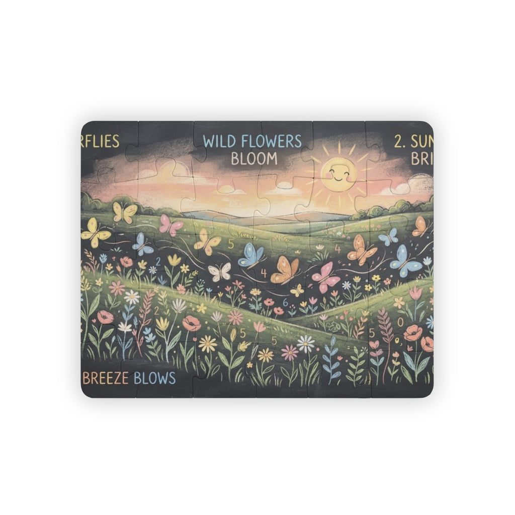 Kids' 30-Piece Puzzle - Meadow Counting Fun | Echovira...
