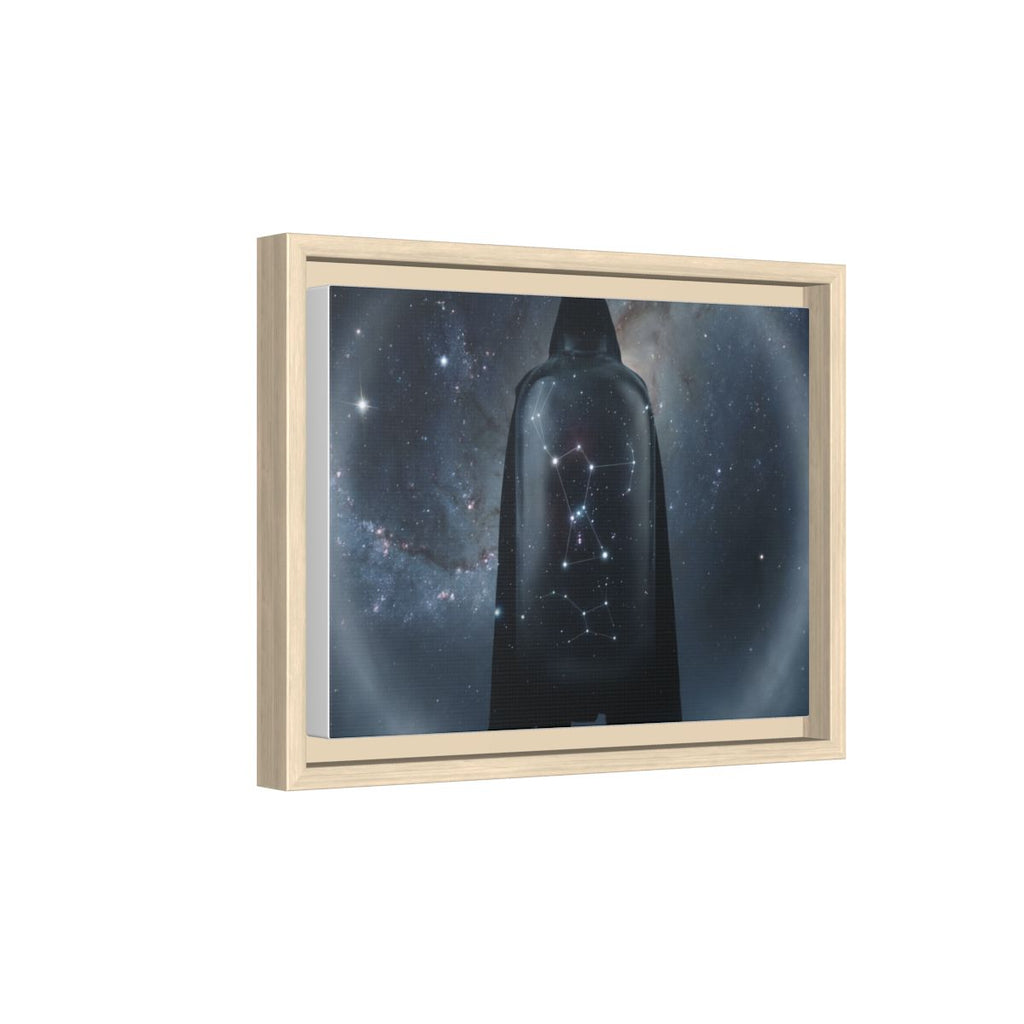 Framed Matte Canvas - Cosmic Sentinel — Natural / 1.25" (10×8, 12×9, 14×11, 16×12, 20×10, 18×12, 20×16, 24×16, 24×18, 36×12, 24×20, 32×16, 30×20, 30×24, 32×24, 48×16, 36×24, 48×24, 40×30, 60×20, 48×32, 60×30 & 60×40)