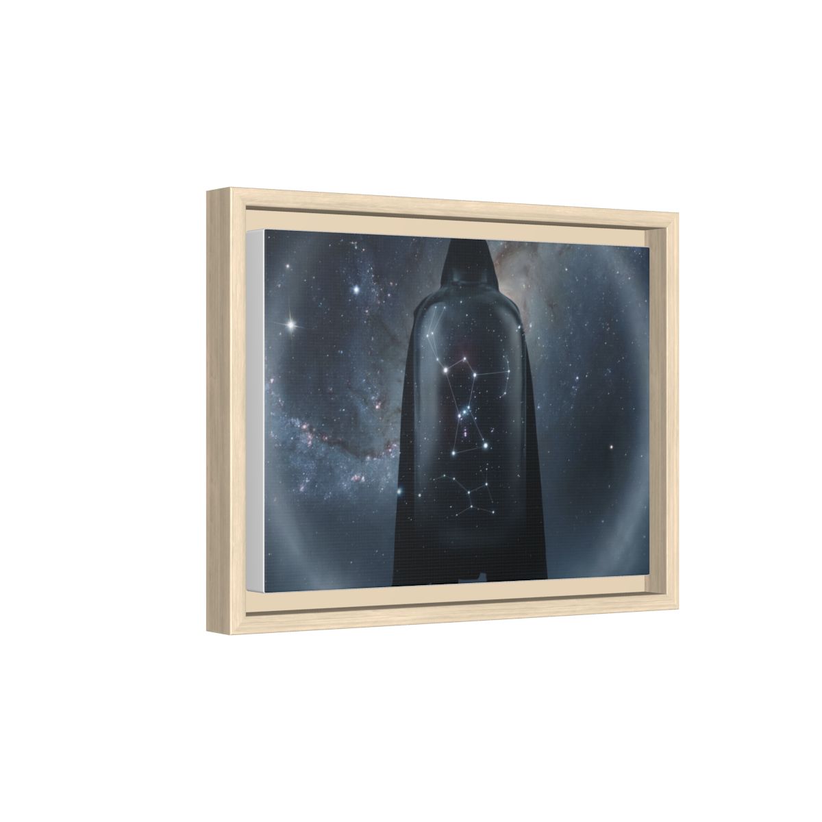 Framed Matte Canvas - Cosmic Sentinel — Natural / 1.25" (10×8, 12×9, 14×11, 16×12, 20×10, 18×12, 20×16, 24×16, 24×18, 36×12, 24×20, 32×16, 30×20, 30×24, 32×24, 48×16, 36×24, 48×24, 40×30, 60×20, 48×32, 60×30 & 60×40)