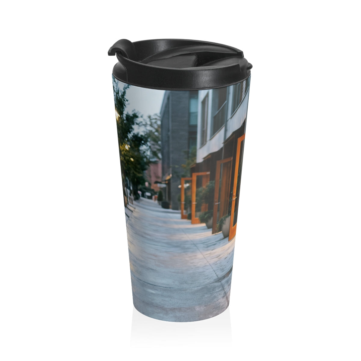 Stainless Steel Travel Mug - Urban Evening | Echovira...