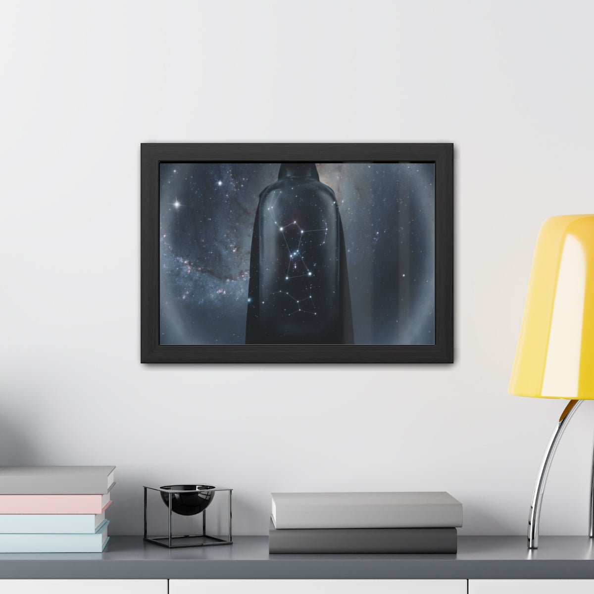 Framed Posters - Cosmic Sentinel Orion Constellation Art —...