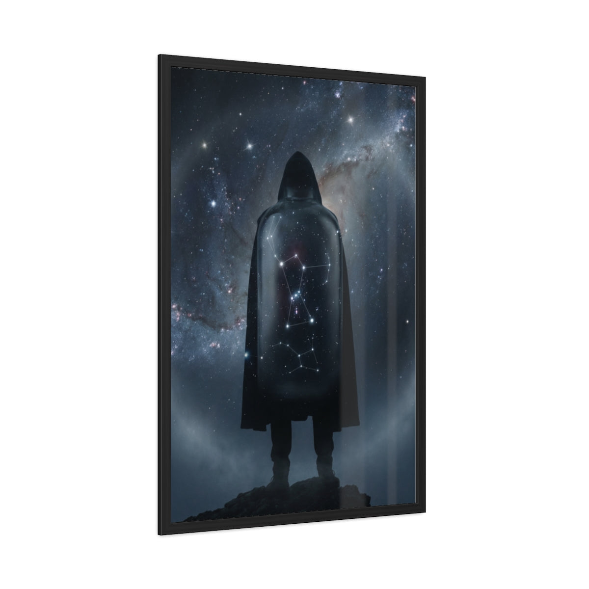 Framed Posters - Cosmic Sentinel Orion Constellation Art —...