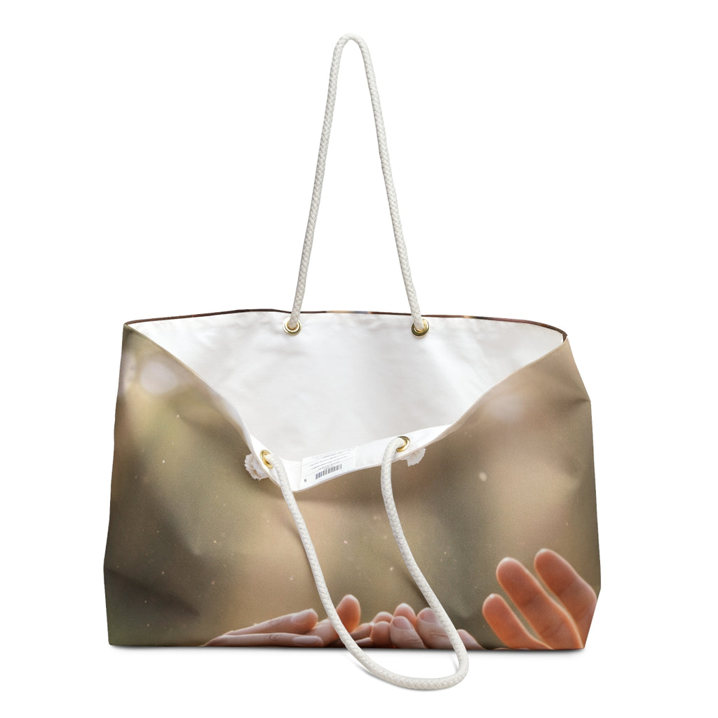 Weekender Bag - Golden Rays of Unity Wall Art | Echovira...