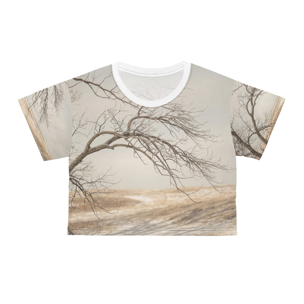 Crop Tee - Hushed Winter Landscape