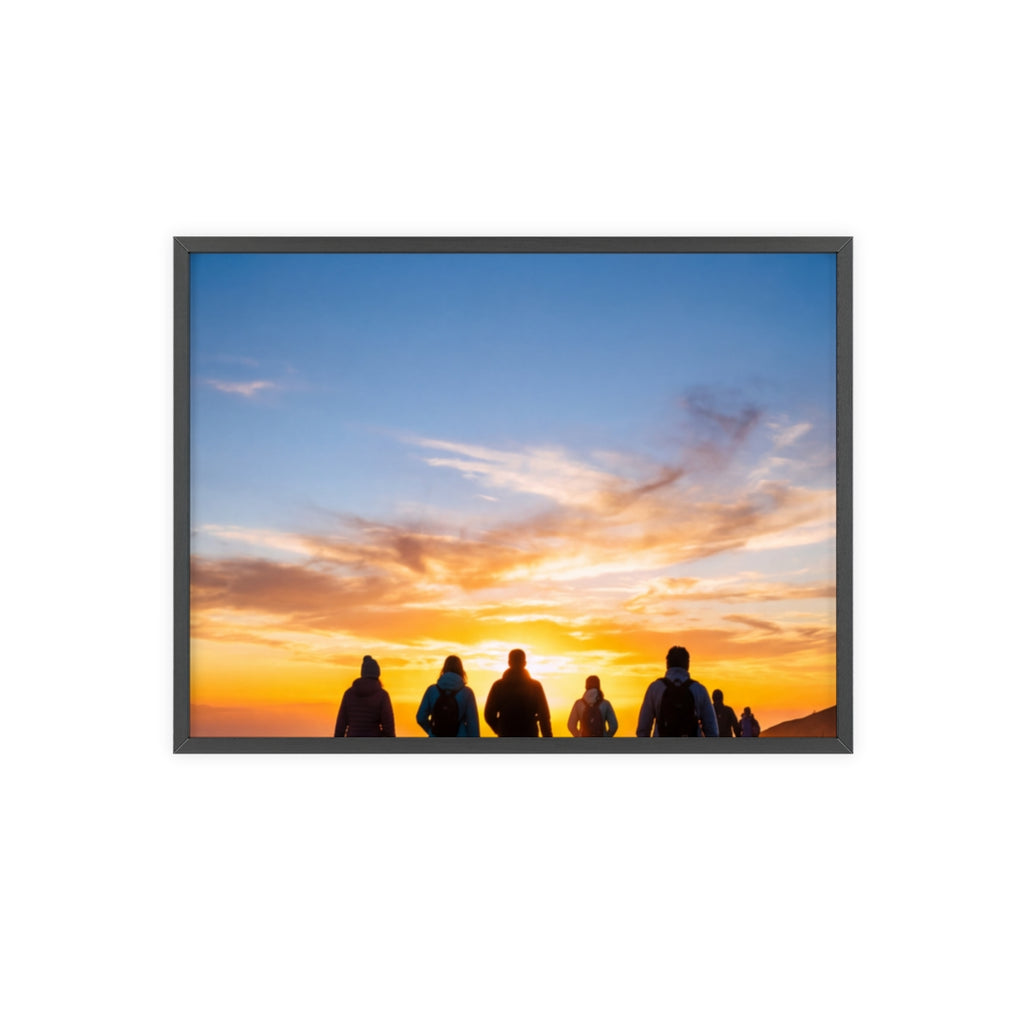 Posters with Wooden Frame - Sunrise Journey