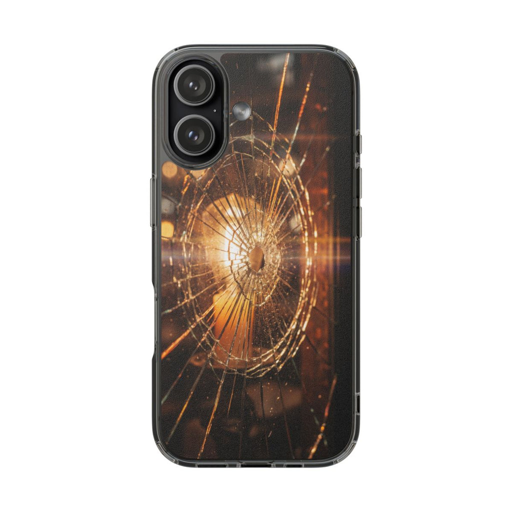 Clear Impact-Resistant Case - Fractured Glow