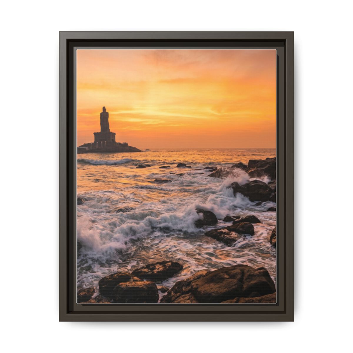 Framed Matte Canvas - Majestic Golden Coast