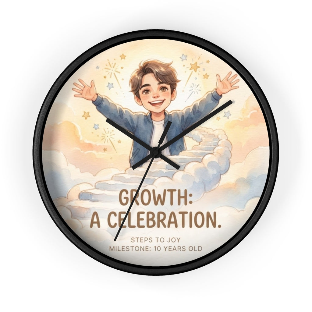 Wall Clock - Steps to Joy Celestial | Echovira Gallery