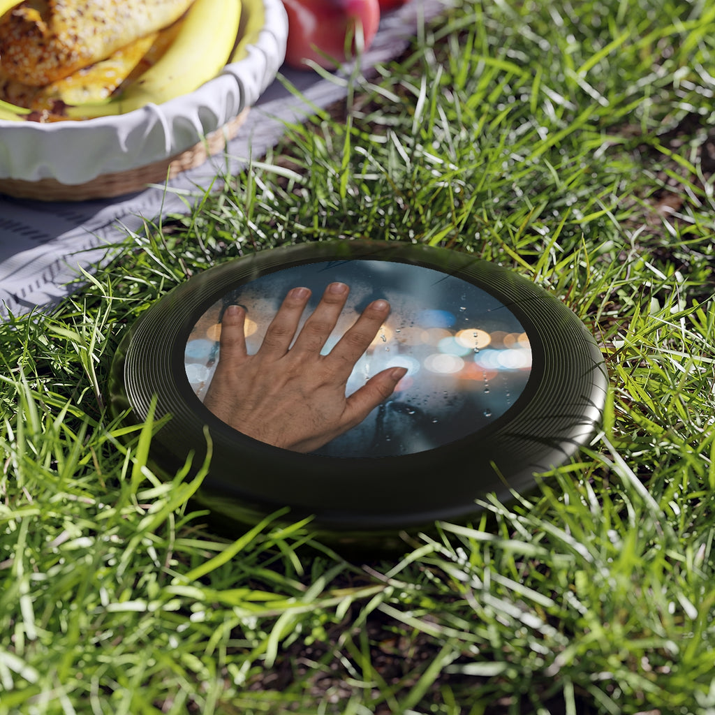 Wham-O Frisbee Rainy Window City Art
