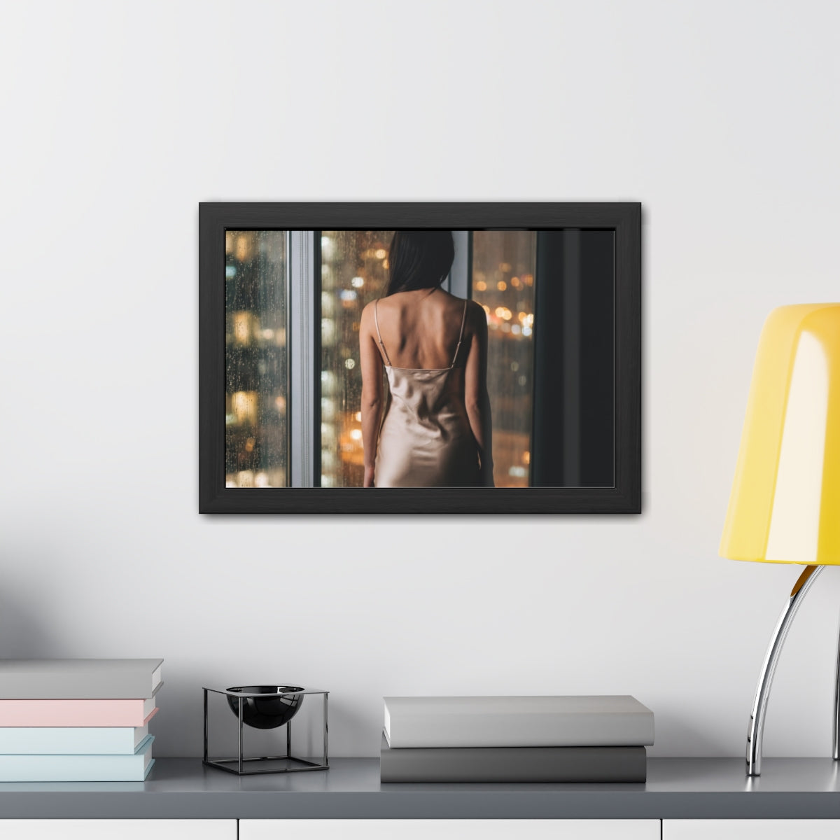Framed Poster - Rainscape Silhouette — Landscape (10×8... |...