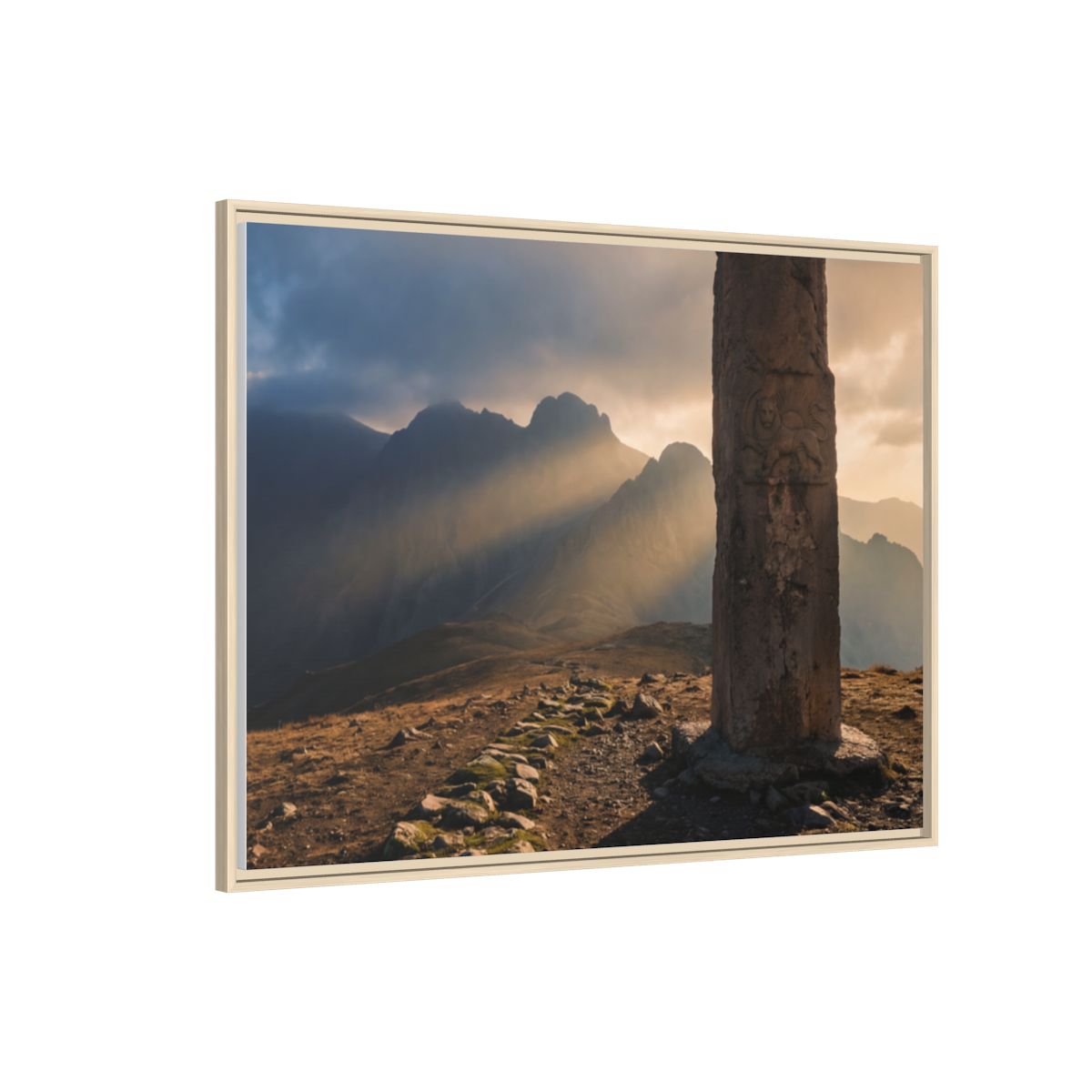 Framed Matte Canvas - Sun Peak