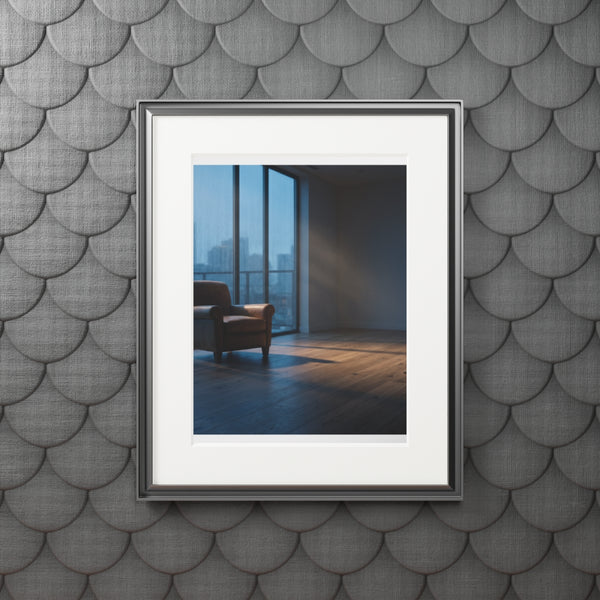 Fine Art Prints - Urban Solitude Leather Armchair Art — Portrait (11×14 & 16×20)