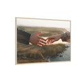 Matte Canvas, Framed - The Infinite Touch | Ethereal Coastal...