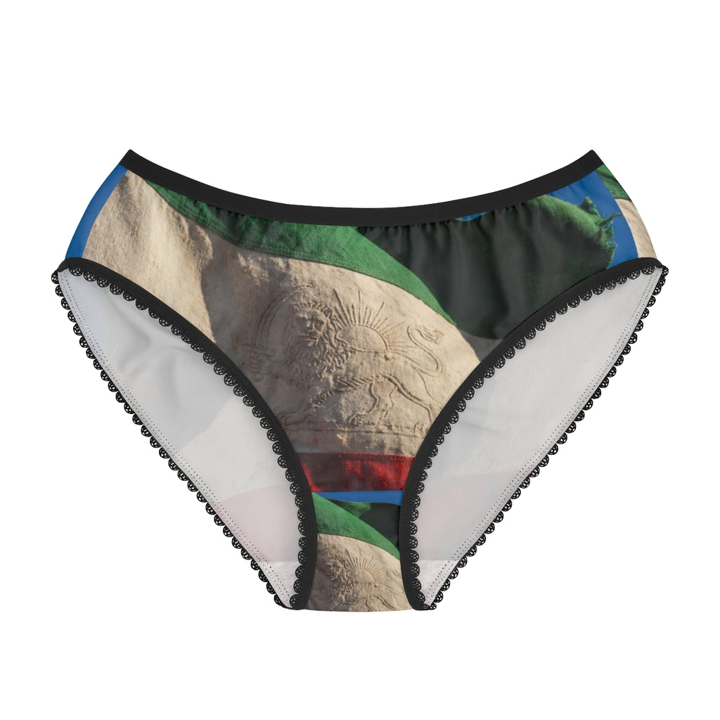 Women's Briefs - Vintage Persian Lion and Sun Flag Art |...