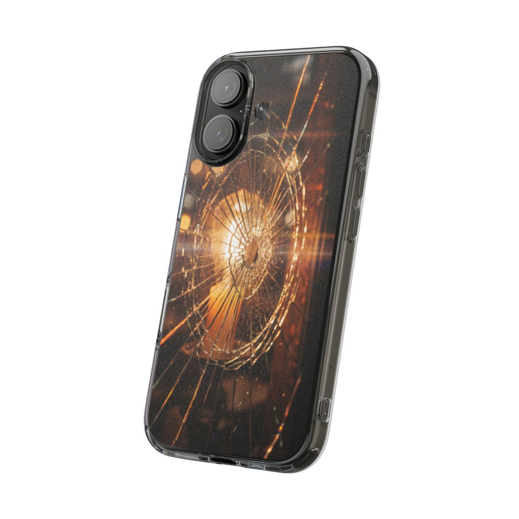 Clear Impact-Resistant Case - Fractured Glow