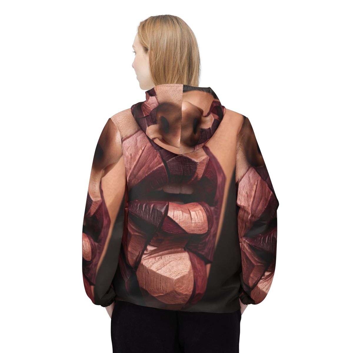 Unisex Windbreaker - Sculpted Facets | Echovira Gallery