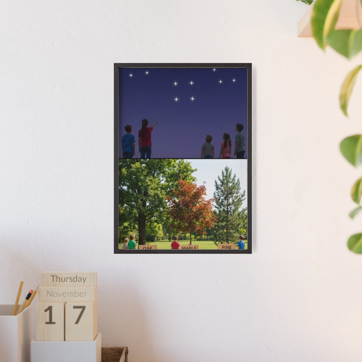 Wooden Framed Poster - Wonder — Portrait