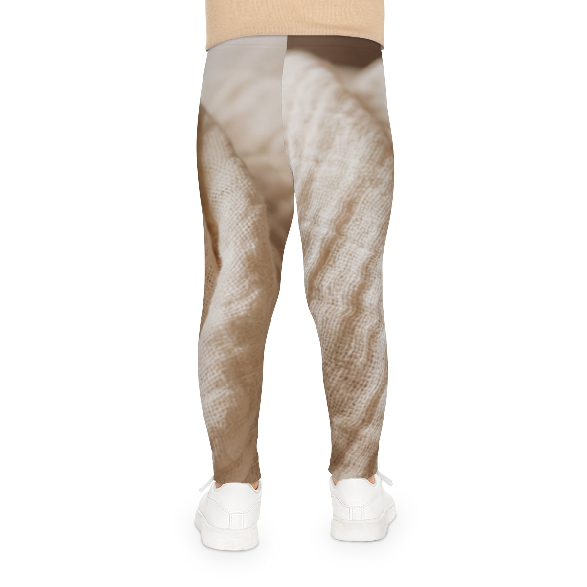 Kids Leggings - Cozy Baby Hand in Soft Blanket Print |...