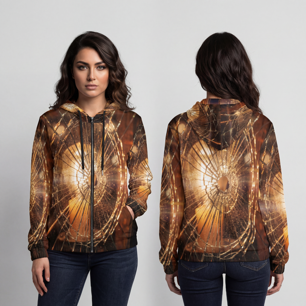 Women's Full-Zip Hoodie - Amber Vibe