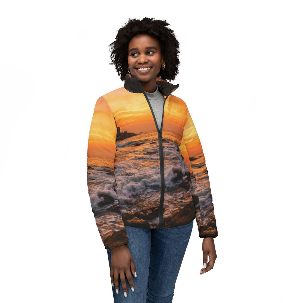 Women's Puffer Jacket - Majestic Dawn