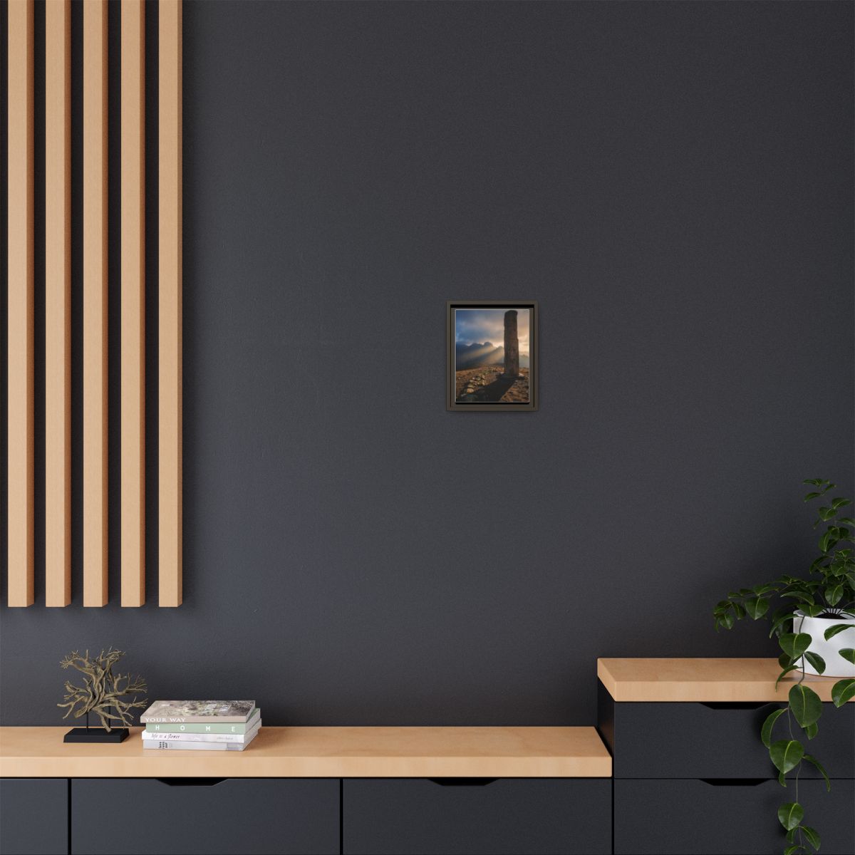 Framed Matte Canvas - Sun Peak
