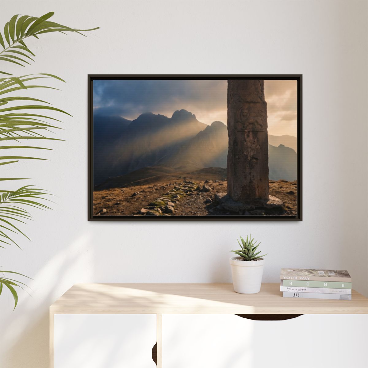 Matte Canvas, Framed - Mystic Monolith Ancient Persian... |...