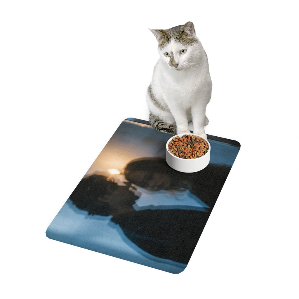 Midnight Reflections Bowl Mat - Cozy Pet Food Mat | Echovira...
