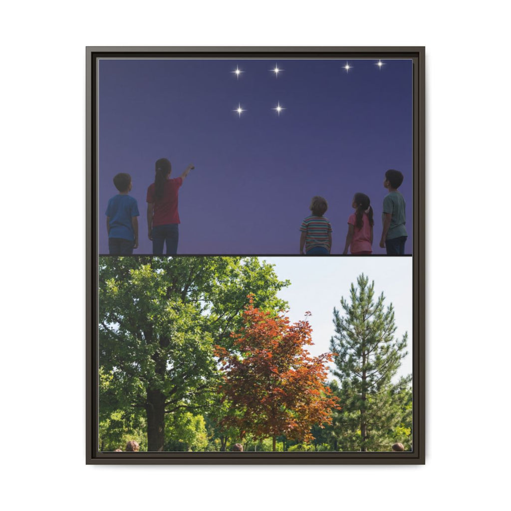Framed Matte Canvas - Discovery — Espresso / 1.25"