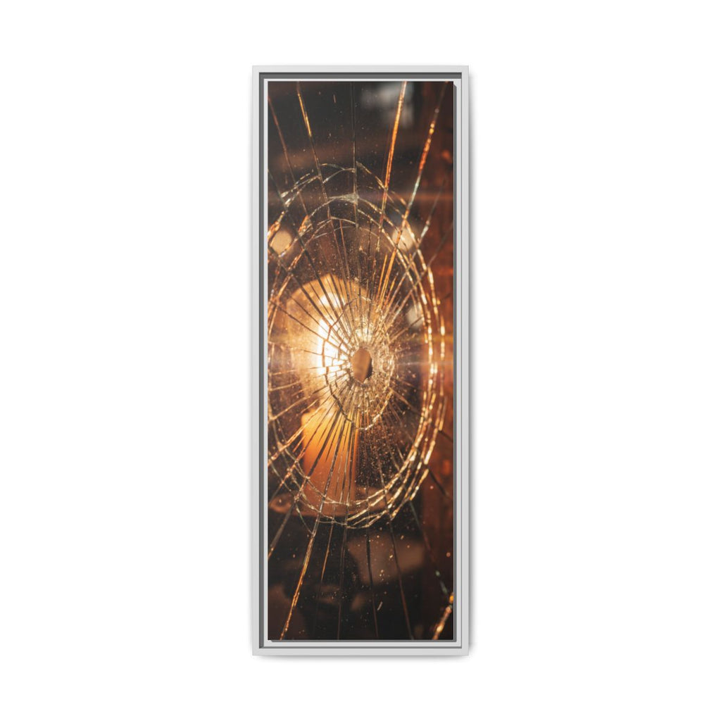 Framed Matte Canvas - Shattered Glass