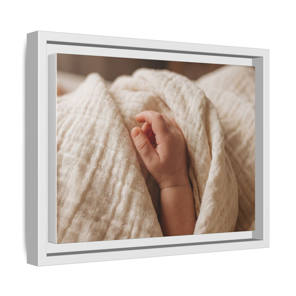 Framed Canvas - Soft Nursery Photography — White / 1.25"