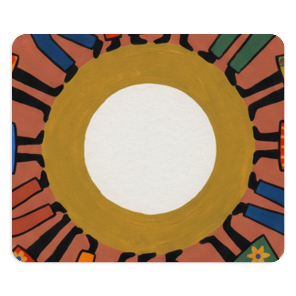 Mouse Pad - Unity Mandala Folk Art | Echovira Gallery