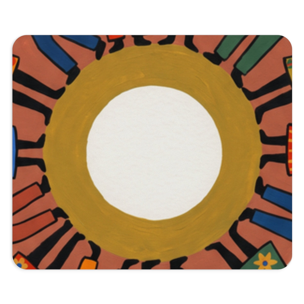Mouse Pad - Unity Mandala Folk Art | Echovira Gallery