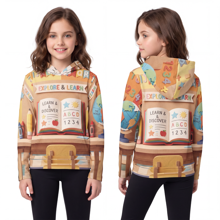 Children's Hoodie - Sunny Classroom Art