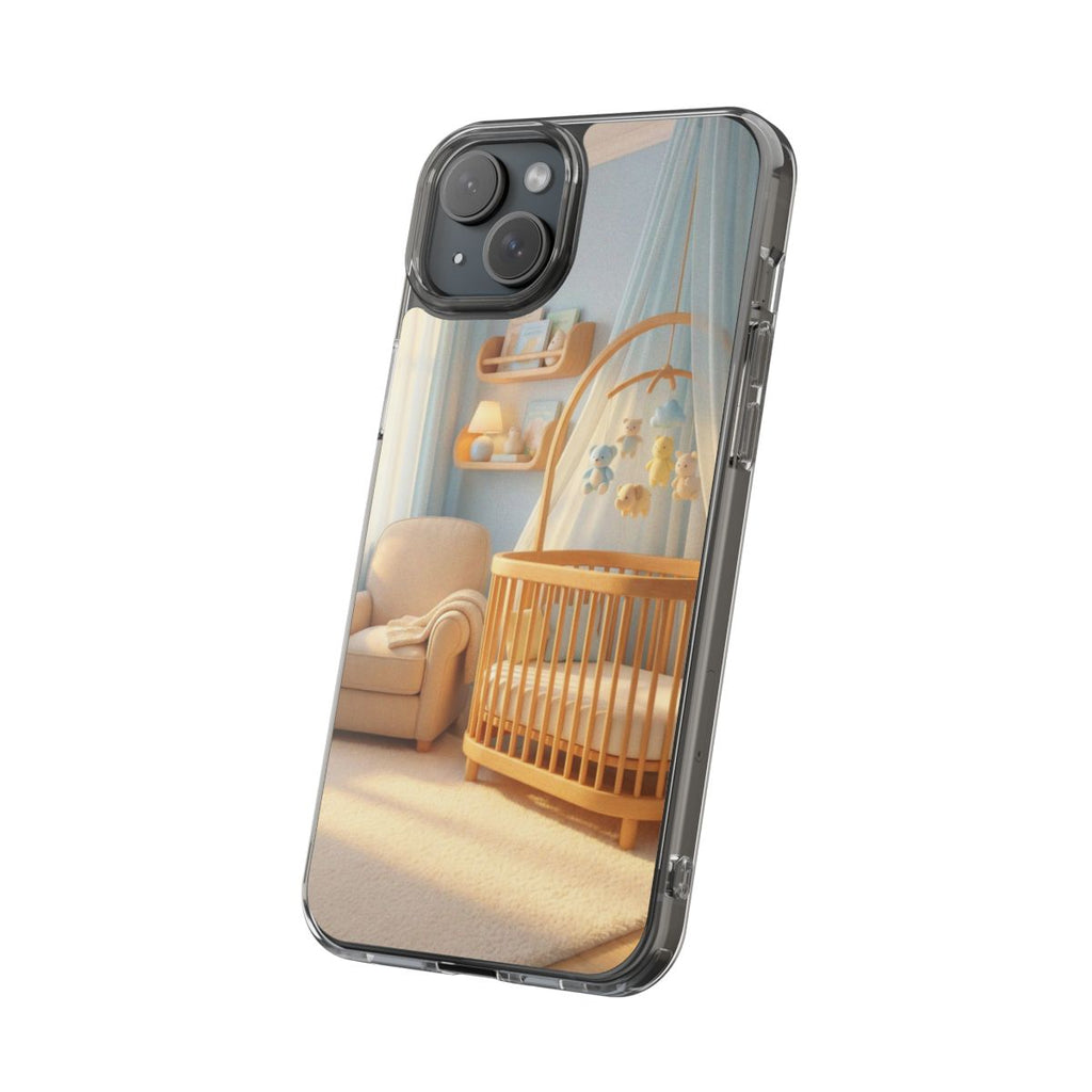 Clear Impact-Resistant Cases - Soft Blue Clear Phone Case...