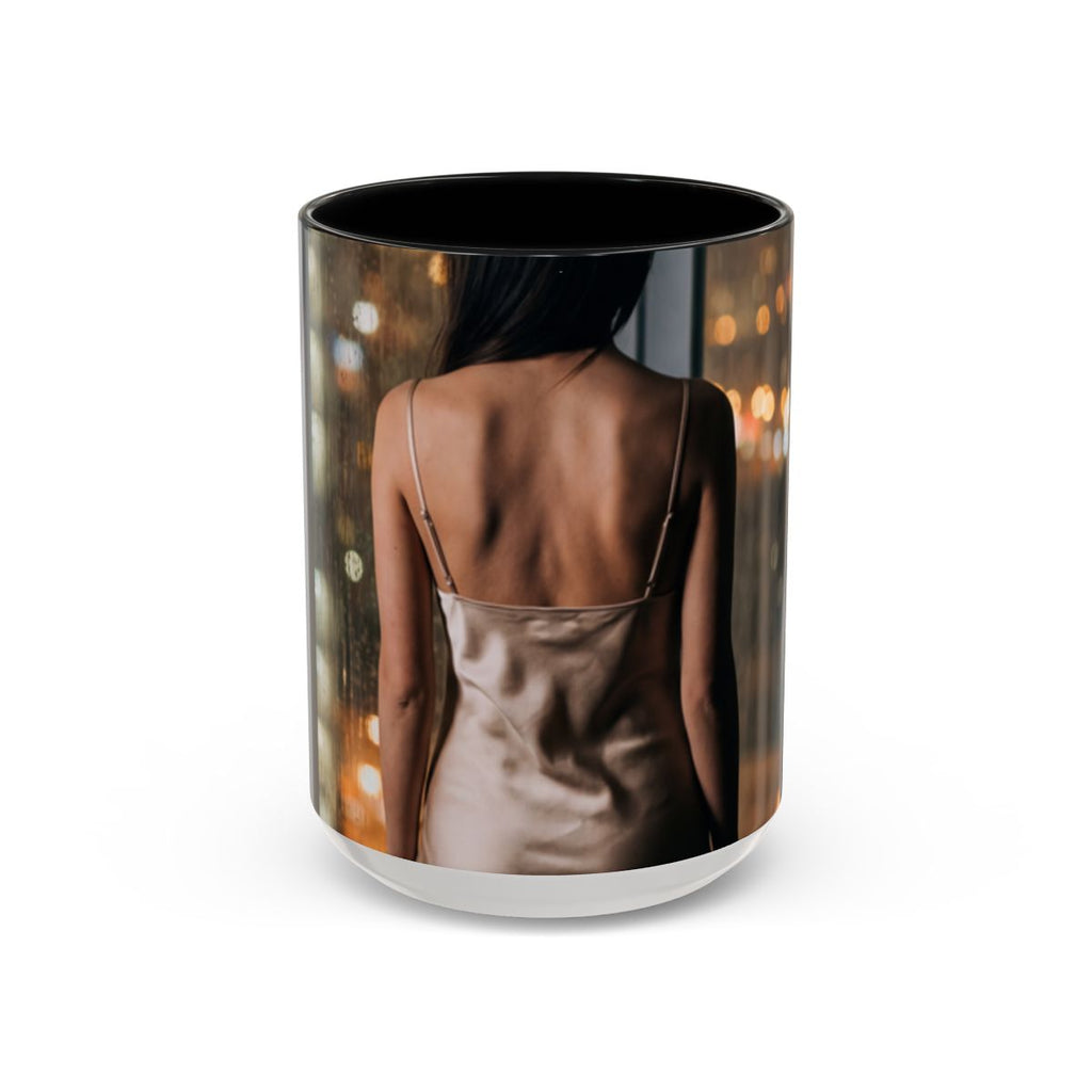 Accent Coffee Mug - Rainy Night Scene