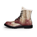Men's Fur and Leather Boots Classical Pillar Art