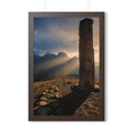 Framed Vertical Poster - Mystic Monolith Ancient Persian......
