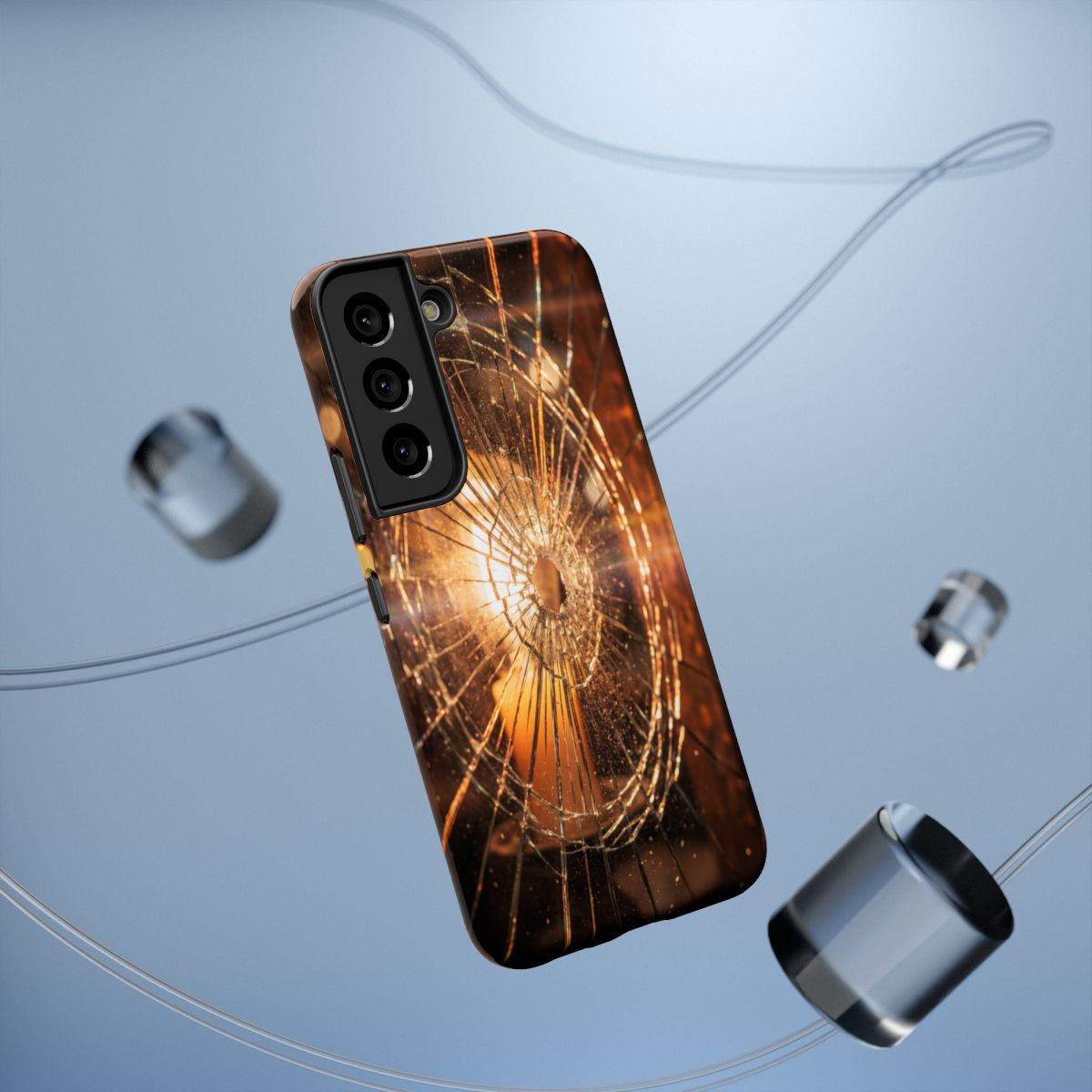 Impact-Resistant Case - Moody Fractured Glass